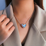 925 Sterling Silver Vintage Snake Bone Chain Necklace Pendant