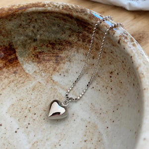 925 Silver Love Hearts Necklace Pendant for Women