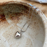 925 Silver Love Hearts Necklace Pendant for Women