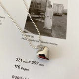 925 Silver Love Hearts Necklace Pendant for Women