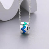 Sterling Silver Starry Sky Couple Necklace