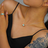 Sterling Silver Starry Sky Couple Necklace