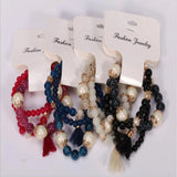 Bohemia Women's Charm Beads Bracelet Set 3Pcs/Lot
