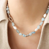 Bohemian Freshwater Pearl Tassel Chain Necklace