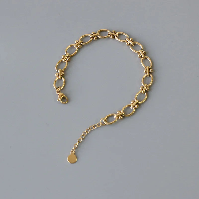 Minimalist Chain Couple Bracelets Punk Relationship Bracelet Bangle