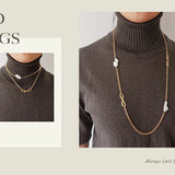 Baroque Pearl Long Necklace for Women