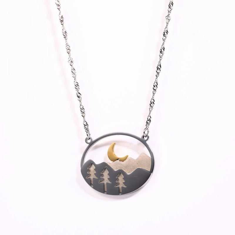 Multilayer Landscape Mountains Forest Deer Element Cl...