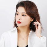 S925 Constellation Pendant Necklace, Zodiac Light Clavicle Shell Jewelry