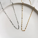 S925 Silver 20 Basic Stacking Chain Necklace Silver 925 Chain DIY Pendant