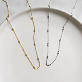 S925 Silver 20 Basic Stacking Chain Necklace Silver 925 Chain DIY Pendant