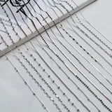 S925 Silver 20 Basic Stacking Chain Necklace Silver 925 Chain DIY Pendant
