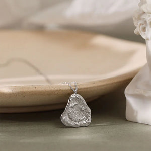 S925 Sterling Silver CZ Zircon Moon Necklace Pendant for Women