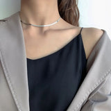 S925 Sterling Silver Choker Glossy Necklace Snake Chain For Lover
