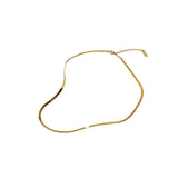 S925 Sterling Silver Choker Glossy Necklace Snake Chain For Lover