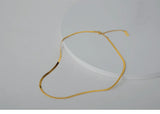 S925 Sterling Silver Choker Glossy Necklace Snake Chain For Lover