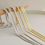 S925 Snake Bone Chain Necklace Hip Hop Blade Chain