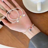 S925 Smiley Bracelet DIY Silver Bead Bracelet