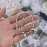 S925 Smiley Bracelet DIY Silver Bead Bracelet
