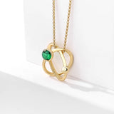 Sterling Silver Dream Planet Necklace Crystal Zircon Pendant