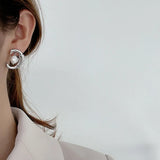 Sterling Silver Baroque Pearl Stud & Hoop Earrings Set