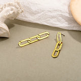 S925 Sterling Silver Tassel Chain Earrings Hip Hop Drop Earring