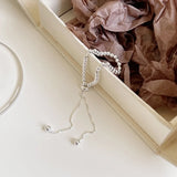 S925 Sterling Silver Stretch Bracelets Adjustable Bead Bangles