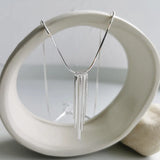 S925 Sterling Silver Tassel Clavicle Chain Necklace Jewelry