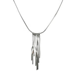 S925 Sterling Silver Tassel Clavicle Chain Necklace Jewelry