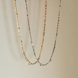 S925 Sterling Silver Double Layer Necklace Wild Clavicle Chain Jewelry