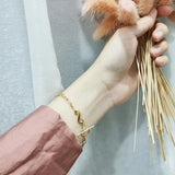 S925 Sterling Silver Light OT Bracelet Bangles Hollow Chain Bracelet