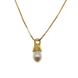S925 Silver Baroque Pearl Necklace Clavicle Chain Jewelry