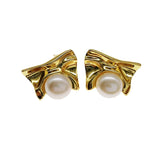 Sterling Silver Baroque Pearl Stud Earrings