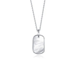 S925 Sterling Silver Light Shell Clavicle Chain Necklace Pendant