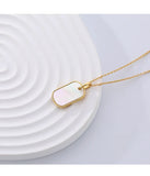 S925 Sterling Silver Light Shell Clavicle Chain Necklace Pendant