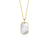 S925 Sterling Silver Light Shell Clavicle Chain Necklace Pendant