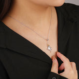 S925 Crown Ghost Necklace Pendant for Family, Halloween Jewelry