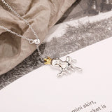 S925 Crown Ghost Necklace Pendant for Family, Halloween Jewelry