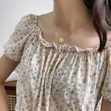 S925 Hollow Love Clavicle Necklace Geometric Portrait Coin Necklace