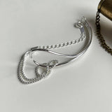 S925 Knotted Bracelet Bangles Geometric Silver Bracelet