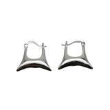 S925 Minimalist Irregular Drop Earrings, Ethnic Style Jewelry