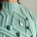S925 Scallop Shell Necklace Pendant Tennis Racket Necklace