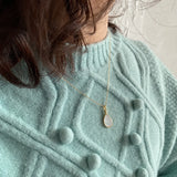 S925 Scallop Shell Necklace Pendant Tennis Racket Necklace