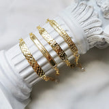 S925 Baroque Pearl Letter Bracelet Bangle Chain for Female Jewelry