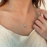 S925 Silver Water Drop Clavicle Necklace Pendant