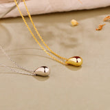 S925 Silver Water Drop Clavicle Necklace Pendant