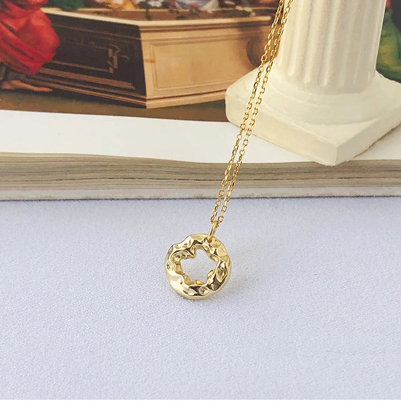 S925 Hollow Pendant Clavicle Chain Necklace