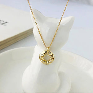 S925 Hollow Pendant Clavicle Chain Necklace