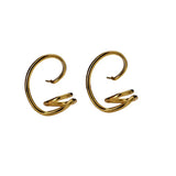 S925 Geometric Hollow Line Long Earrings for Women