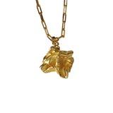 S925 Sterling Silver Irregular Tin Foil Texture Necklace