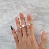 S925 Sterling Silver Star Anklet Foot Bracelet Gift